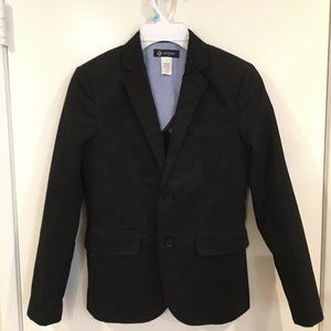Older Boys Crew Cuts J. Crew Factory Black Thompson Suit Coat Blazer Size 12